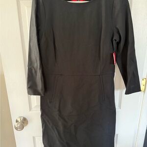 NWT SPANX Elegant Black Long Sleeve Dress | Size M